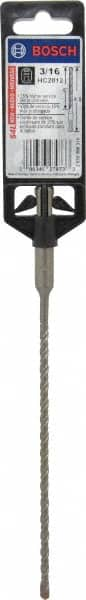 Bosch - 3/16" Diam, SDS-Plus Shank, Carbide-Tipped Rotary & Hammer Drill Bit - Caliber Tooling