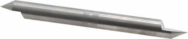 Accupro - 3/8 Inch Diameter, 4 Inch Overall Length, 1/2 Inch Split Length, Solid Carbide, Conical Point Split End Carbide Blank - Single End, 60° Point - Caliber Tooling