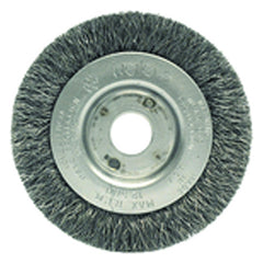 ‎3″ Diameter-3/8″-1/2″ Arbor Hole - Crimped Steel Wire Straight Wheel - Caliber Tooling