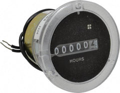 Trumeter - 6 Digit Wheel Display Hour Meter - No Reset - Caliber Tooling