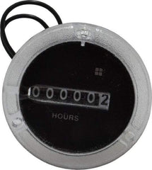 Trumeter - 6 Digit Wheel Display Hour Meter - No Reset - Caliber Tooling