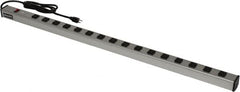 Wiremold - 16 Outlets, 120 Volts, 15 Amps, 6' Cord, Power Outlet Strip - Raceway Mount, 5-15 NEMA Configuration, 48" Strip, cULus Listed - Caliber Tooling