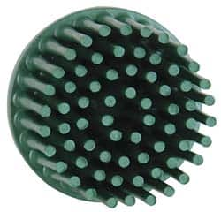 3M - 1" 50 Grit Ceramic Straight Disc Brush - Coarse Grade, Type R Quick Change Connector, 5/8" Trim Length - Caliber Tooling