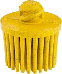 3M - 1" 80 Grit Ceramic Straight Disc Brush - Medium Grade, Type R Quick Change Connector, 5/8" Trim Length - Caliber Tooling