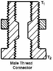 Trico - 1/8 x 1/8 Thread, Central Lubrication System Fitting - Caliber Tooling