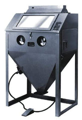 Econoline - 51" Wide x 63" High x 25" Deep Sandblasting Cabinet - Working Dimensions 48" Wide x 22" High x 23" Deep - Caliber Tooling