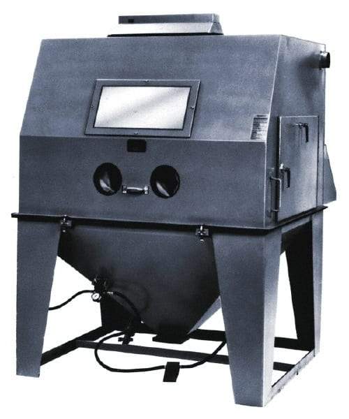 Econoline - 65" Wide x 92" High x 86" Deep Sandblasting Cabinet - Working Dimensions 60" Wide x 40" High x 48" Deep - Caliber Tooling