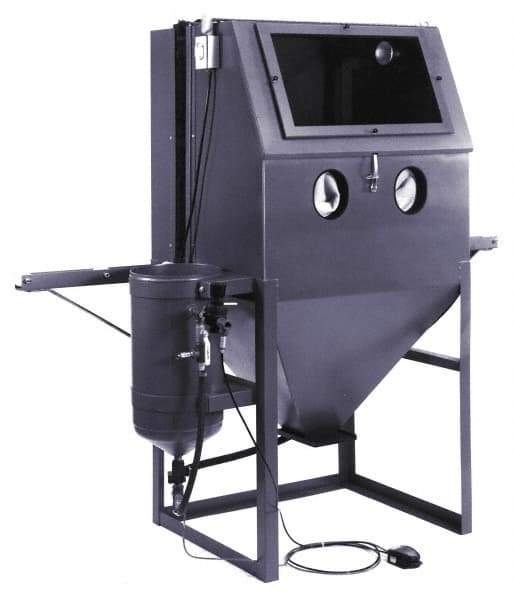 Econoline - 84" Wide x 76" High x 32" Deep Sandblasting Cabinet - Working Dimensions 36" Wide x 36" High x 30" Deep - Caliber Tooling