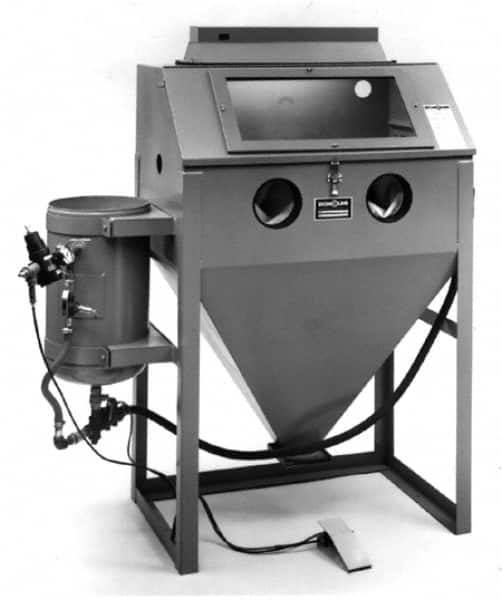 Econoline - 60" Wide x 65" High x 25" Deep Sandblasting Cabinet - Working Dimensions 36" Wide x 23" High x 24" Deep - Caliber Tooling