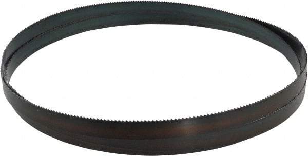 Starrett - 8 TPI, 10' Long x 3/4" Wide x 0.032" Thick, Welded Band Saw Blade - Carbon Steel, Toothed Edge, Raker Tooth Set, Flexible Back, Contour Cutting - Caliber Tooling