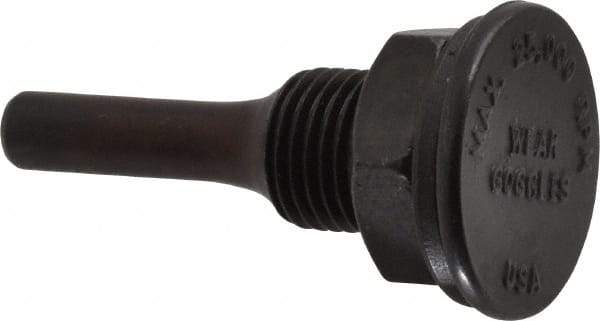 Weiler - 1/2" Arbor Hole to 1/4" Shank Diam Drive Arbor - For 3" Small Diam Wheel Brushes - Caliber Tooling