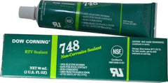 Dow Corning - 3 oz Tube Off-White RTV Silicone Joint Sealant - -67 to 350°F Operating Temp, 30 min Tack Free Dry Time, 36 hr Full Cure Time, Series 748 - Caliber Tooling