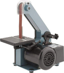 Enco - 30 Inch Long x 1 Inch Wide Belt Sanding Machine - 1/4 Hp, Single Phase - Caliber Tooling