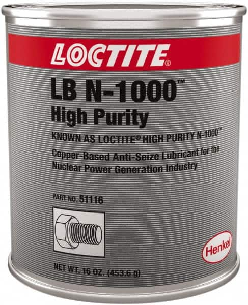 Loctite - 1 Lb Can High Purity Anti-Seize Lubricant - Copper, 1,800°F, Copper - Caliber Tooling