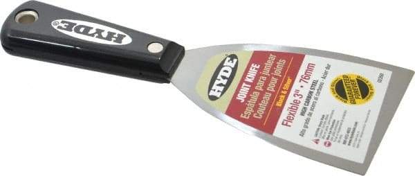 Hyde Tools - 3" Wide Steel Putty Knife - Flexible, Nylon Handle - Caliber Tooling