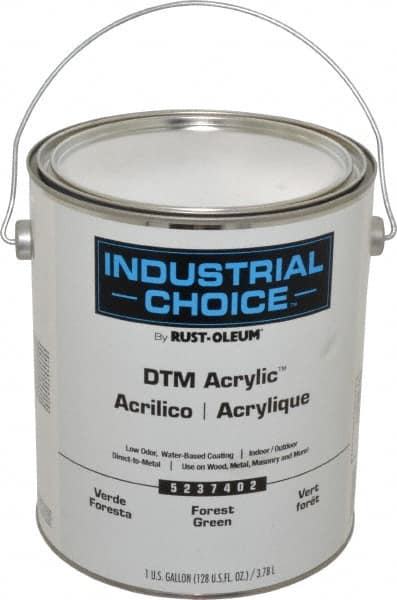 Rust-Oleum - 1 Gal Forest Green Semi Gloss Finish Alkyd Enamel Paint - Interior/Exterior, Direct to Metal, <250 gL VOC Compliance - Caliber Tooling