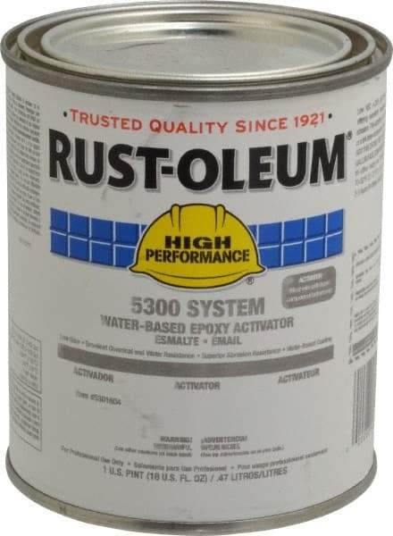 Rust-Oleum - 1 Pt Finish Coat Activator - 200 to 350 Sq Ft/Gal Coverage, <250 g/L VOC Content - Caliber Tooling