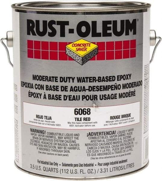 Rust-Oleum - 1 Gal High Gloss Tile Red Water-Based Epoxy - 200 to 350 Sq Ft/Gal Coverage, <250 g/L VOC Content - Caliber Tooling