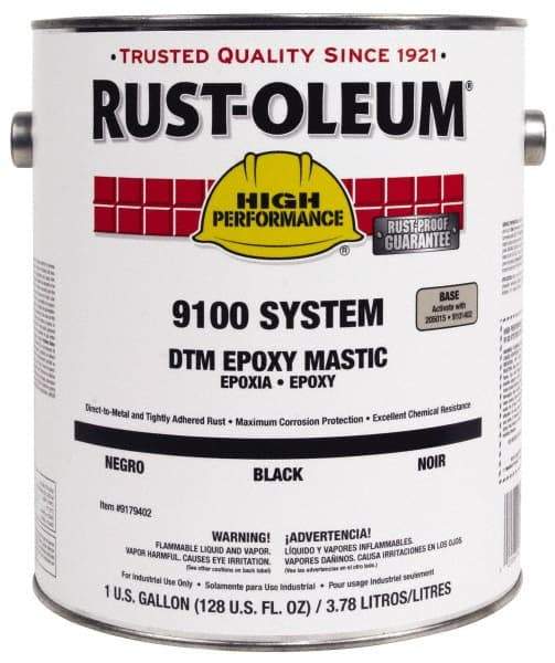 Rust-Oleum - 1 Gal Gloss Aluminum Epoxy Mastic - 100 to 225 Sq Ft/Gal Coverage, <340 g/L VOC Content, Direct to Metal - Caliber Tooling