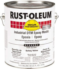 Rust-Oleum - 1 Gal Gloss Safety Yellow Epoxy Mastic - 100 to 225 Sq Ft/Gal Coverage, <340 g/L VOC Content, Direct to Metal - Caliber Tooling