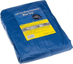 Value Collection - 24' Long x 18' Wide Polyethylene Tarp & Dust Cover - Blue - Caliber Tooling