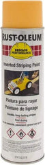 Rust-Oleum - 18 fl oz Yellow Striping Paint - 275' to 300' Coverage at 3" Wide, Solvent-Based Formula - Caliber Tooling