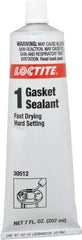 Loctite - 7 oz Tube Brown Gasket Sealant - -65 to 400°F Operating Temp, 24 hr Full Cure Time, Series 234 - Caliber Tooling