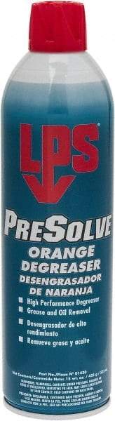 LPS - 20 oz Aerosol Cleaner/Degreaser - Aerosol, Orange - Caliber Tooling