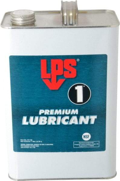 LPS - 1 Gal Bottle Dry Film Penetrant/Lubricant - Clear Yellow, Food Grade - Caliber Tooling