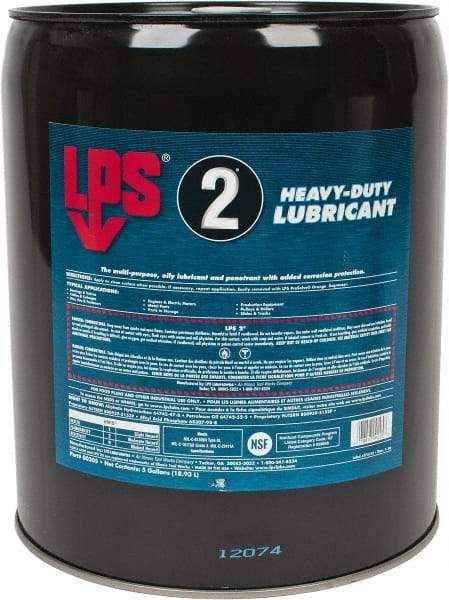 LPS - 5 Gal Pail Nondrying Film Lubricant - Clear Amber, Food Grade - Caliber Tooling