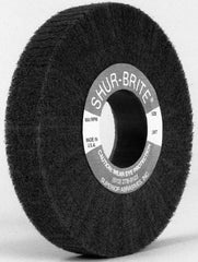 Superior Abrasives - 6" Diam 120 Grit Aluminum Oxide Unmounted Flap Wheel - 2" Hole, 1" Wide, Coated, Grade Fine, 3,400 Max RPM - Caliber Tooling