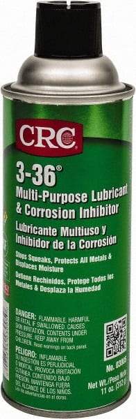 CRC - 11 oz Aerosol Nondrying Film Penetrant/Lubricant - Blue/Green & Clear, -50°F to 250°F, Food Grade - Caliber Tooling