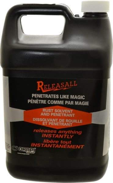 Releasall - 1 Gal Rust Solvent/Penetrant - Comes in Bottle - Caliber Tooling