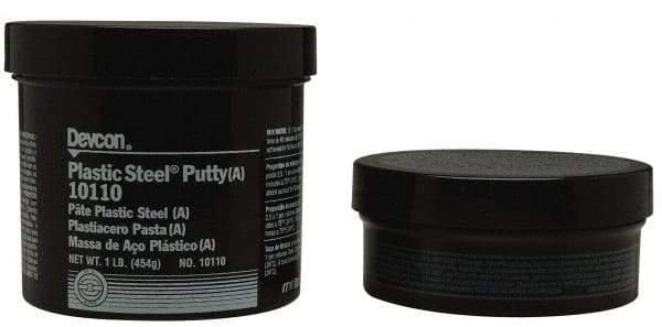 Devcon - 25 Lb Pail Two Part Epoxy - 45 min Working Time, Series Plastic Steel - Caliber Tooling