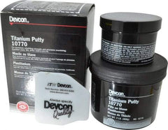 Devcon - 2 Lb Kit Gray Epoxy Resin Putty - 150°F (Wet), 350°F (Dry) Max Operating Temp, 16 hr Full Cure Time - Caliber Tooling