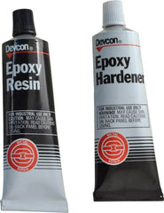 Devcon - 6.5 oz Tube Two Part Epoxy - 60 min Working Time, 2,500 psi Shear Strength - Caliber Tooling