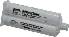 Devcon - 2 oz Cartridge Two Part Epoxy - 3 to 6 min Working Time, 1,900 psi Shear Strength - Caliber Tooling