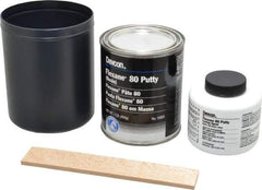 Devcon - 1 Lb Kit Black Urethane Putty - 120°F (Wet), 180°F (Dry) Max Operating Temp, 15 min Tack Free Dry Time - Caliber Tooling