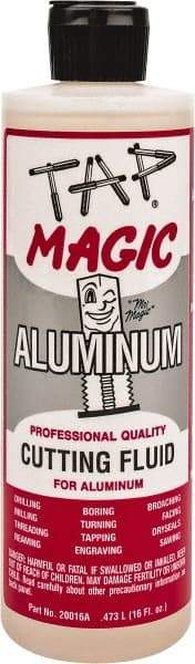 Tap Magic - Tap Magic Aluminum, 1 Pt Bottle Cutting & Tapping Fluid - Semisynthetic, For Boring, Broaching, Drilling, Engraving, Facing, Milling, Reaming, Sawing, Threading, Turning - Caliber Tooling