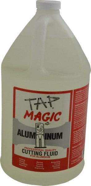 Tap Magic - Tap Magic Aluminum, 1 Gal Bottle Cutting & Tapping Fluid - Semisynthetic, For Boring, Broaching, Drilling, Engraving, Facing, Milling, Reaming, Sawing, Threading, Turning - Caliber Tooling