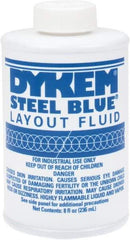 Dykem - Blue Layout Fluid - 8 Ounce Brush Top Can - Caliber Tooling