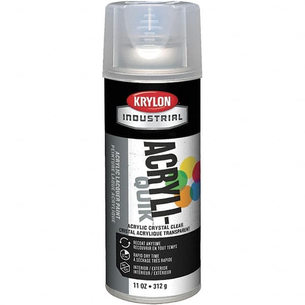 Krylon - Crystal Clear, 11 oz Net Fill, Gloss, Lacquer Spray Paint - 15 to 20 Sq Ft per Can, 11 oz Container, Use on Radios, Stereos & Other Electronic Units, Televisions - Caliber Tooling