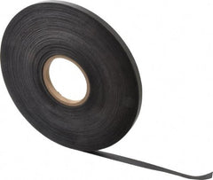 Mag-Mate - 200' Long x 1/2" Wide x 1/32" Thick Flexible Magnetic Strip - 4 Lb Max Pull Force, 2 Linear Ft/Lb Magnetic Pull Force, Plain Back - Caliber Tooling