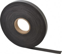 Mag-Mate - 200' Long x 1" Wide x 1/32" Thick Flexible Magnetic Strip - 8 Lb Max Pull Force, 4 Linear Ft/Lb Magnetic Pull Force, Plain Back - Caliber Tooling