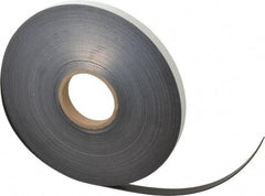 Mag-Mate - 100' Long x 3/4" Wide x 1/16" Thick Flexible Magnetic Strip - 10 Lb Max Pull Force, 5 Linear Ft/Lb Magnetic Pull Force, Adhesive Back - Caliber Tooling