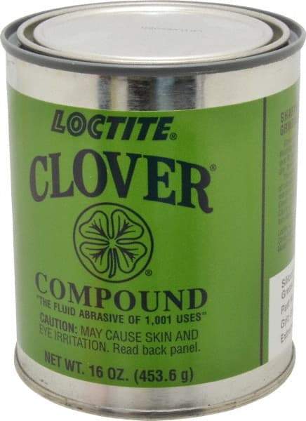 Loctite - 1 Lb Grease Compound - Compound Grade Super Fine, Grade 5A, 800 Grit, Black & Gray, Use on General Purpose - Caliber Tooling