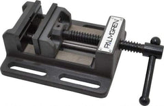 Palmgren - 3" Jaw Opening Capacity x 1-1/8" Throat Depth, Horizontal Drill Press Vise - 3" Wide Jaw, Stationary Base, Standard Speed, 6-1/2" OAL x 2-7/16" Overall Height - Caliber Tooling