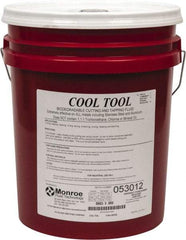 Monroe Fluid Technology - Cool Tool, 5 Gal Pail Cutting & Tapping Fluid - Straight Oil, For Blanking, Boring, Broaching, Drilling, Hobbing, Milling, Reaming, Tapping, Turning - Caliber Tooling