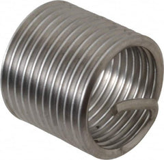 Recoil - M14x1.50 Metric Fine, 21mm OAL, Free Running Helical Insert - 21 Free Coils, Tanged, Stainless Steel, Bright Finish, 1-1/2D Insert Length - Exact Industrial Supply