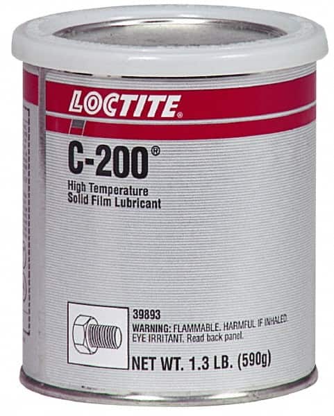 Loctite - 1.3 Lb Can Dry Film Lubricant - Dark Gray, 2,400°F Max - Caliber Tooling